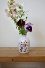 Load image into Gallery viewer, Pansies & Bee Vase