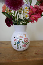 Load image into Gallery viewer, Bee Hummingbird & Wild Roses Vase