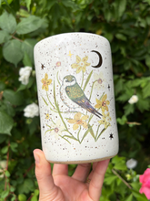 Load image into Gallery viewer, Violet Green Swallow & Daffodils Vessel