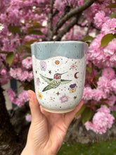 Load image into Gallery viewer, Anna’s Hummingbird Blossom Vessel Blue