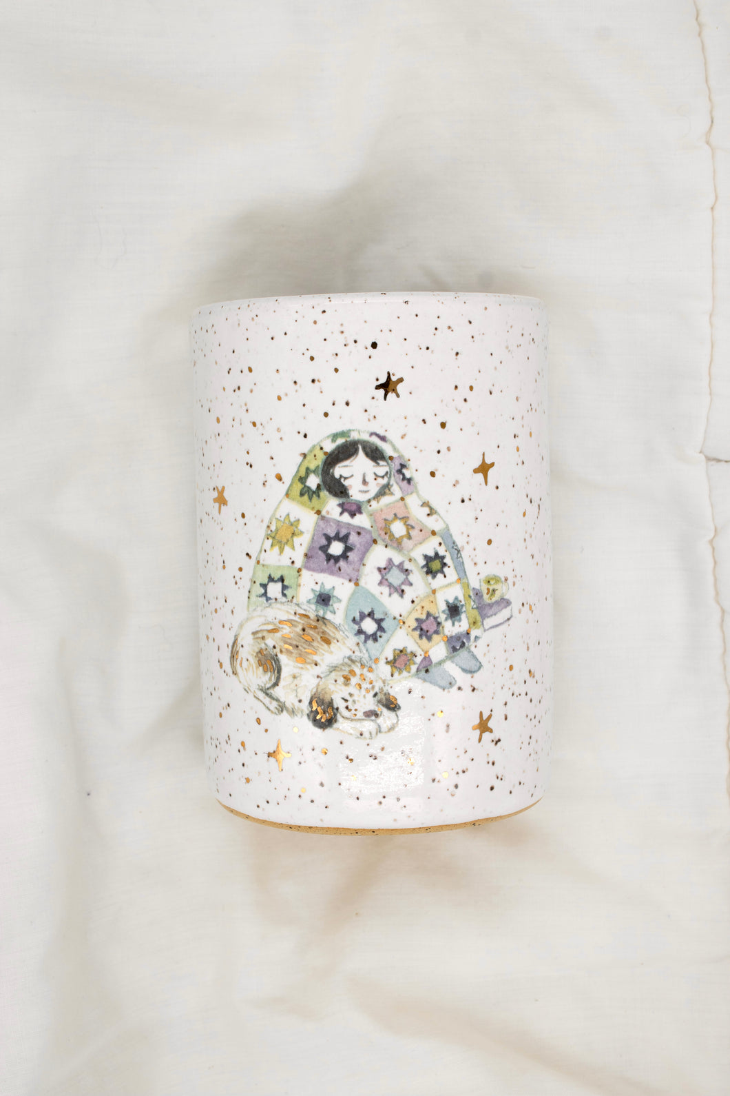 Cozy Quilt Gal Vessel