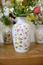 Load image into Gallery viewer, Anna's Hummingbird &amp; Hollyhock Vase
