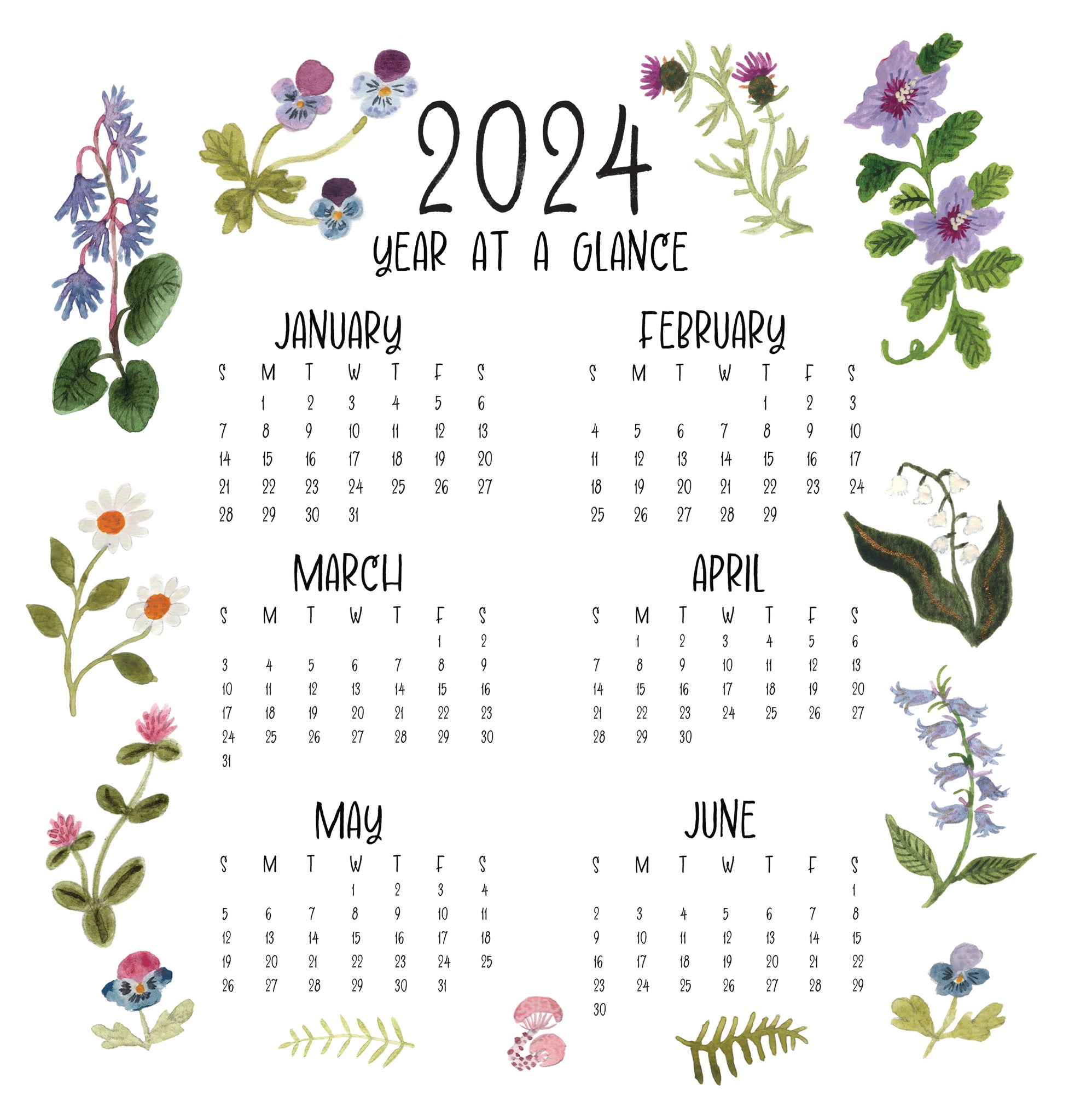 2024 Calendar – Emilie Nunez Art