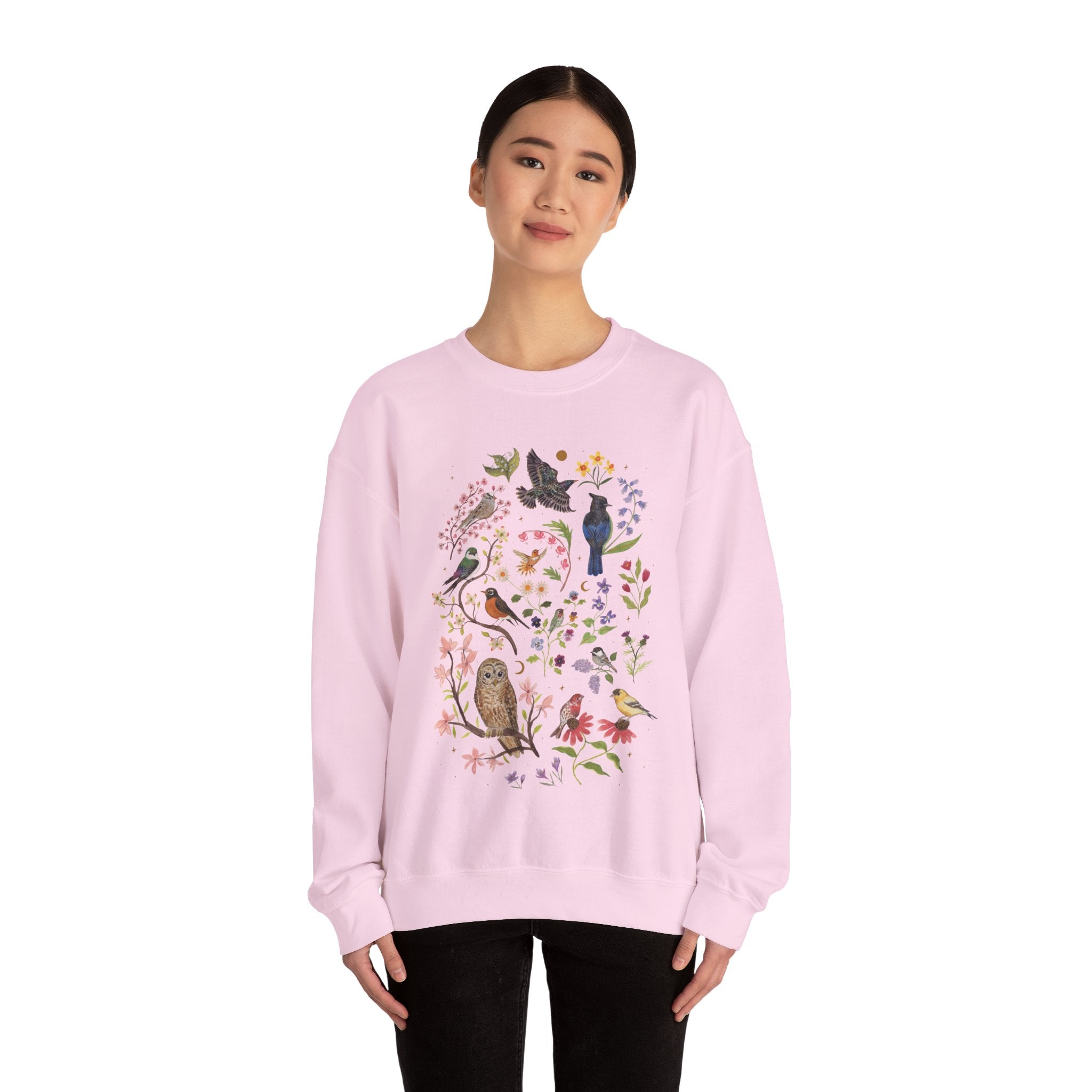 Spring Birds Sweater – Emilie Nunez Art