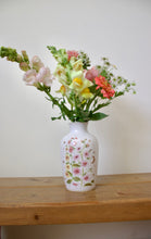 Load image into Gallery viewer, Anna's Hummingbird &amp; Hollyhock Vase
