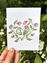 Load image into Gallery viewer, "Hummingbird Love" Iridescent Foil Greeting Card
