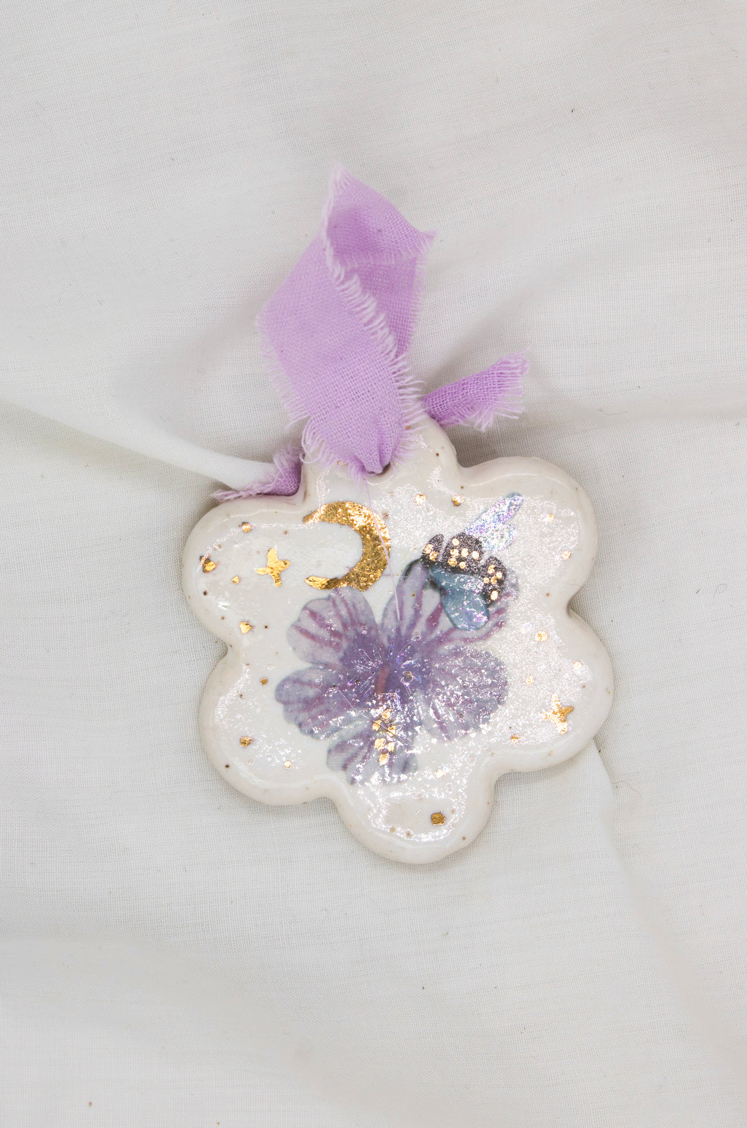 blue orchard bee & hibiscus