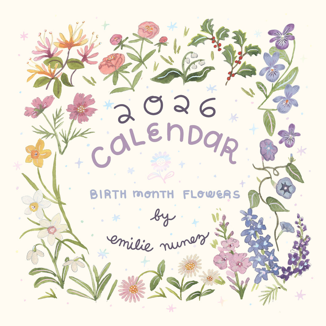 *PRE-ORDER* 2026 Calendar with iridescent foil!