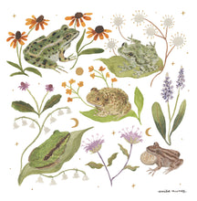 Load image into Gallery viewer, Frogs Art Print
