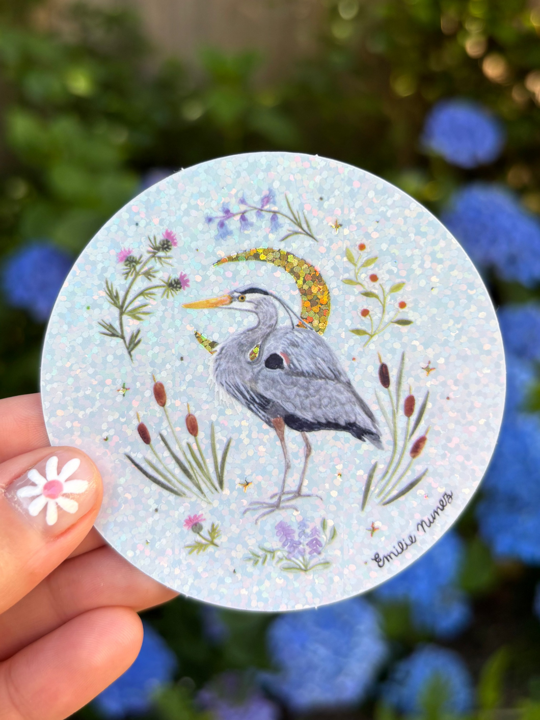 Great Blue Heron Sticker - Wholesale
