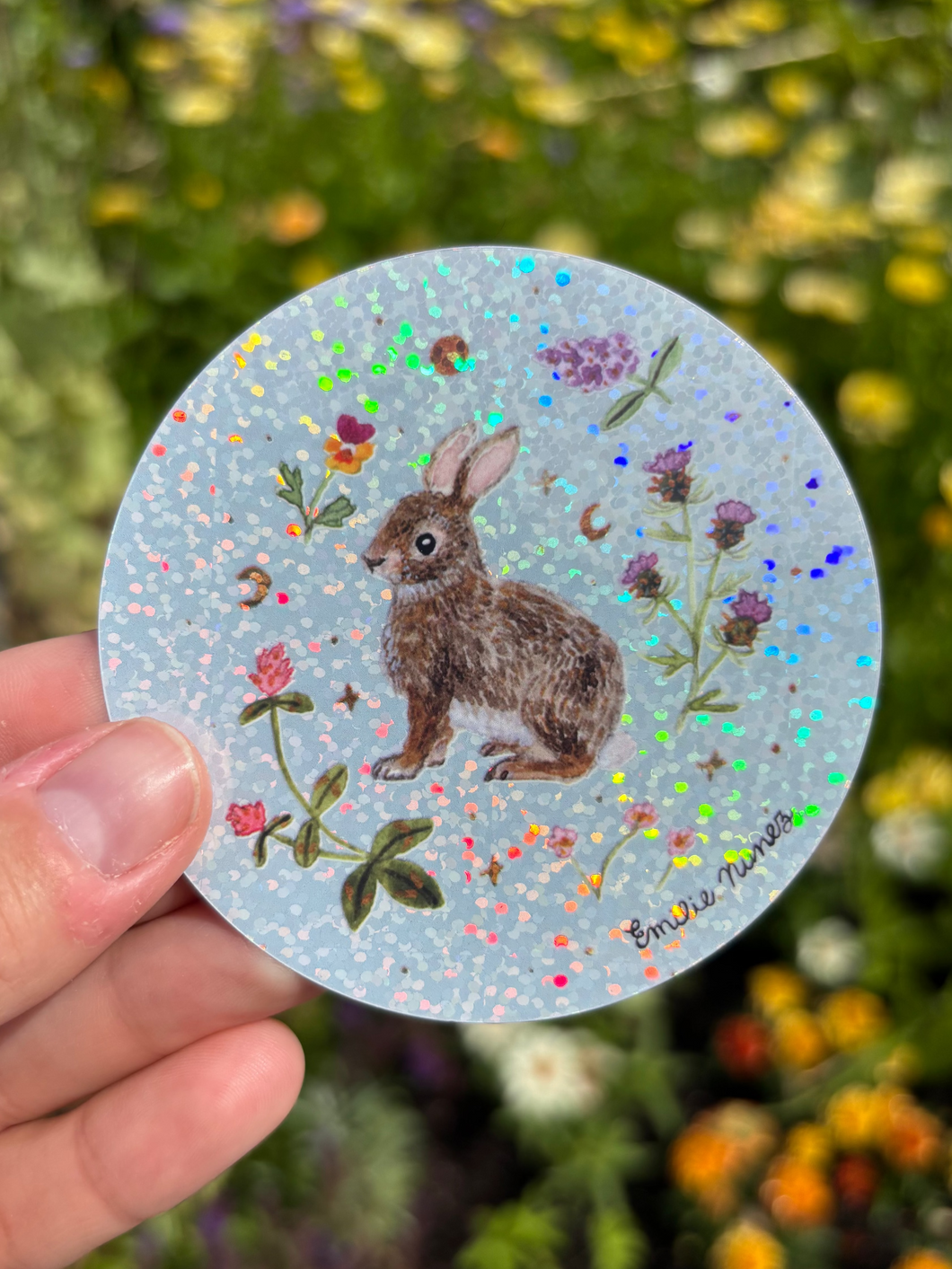 Cottontail Rabbit Sticker - Wholesale