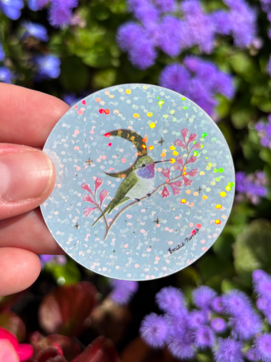 Oasis Hummingbird Sticker - Wholesale