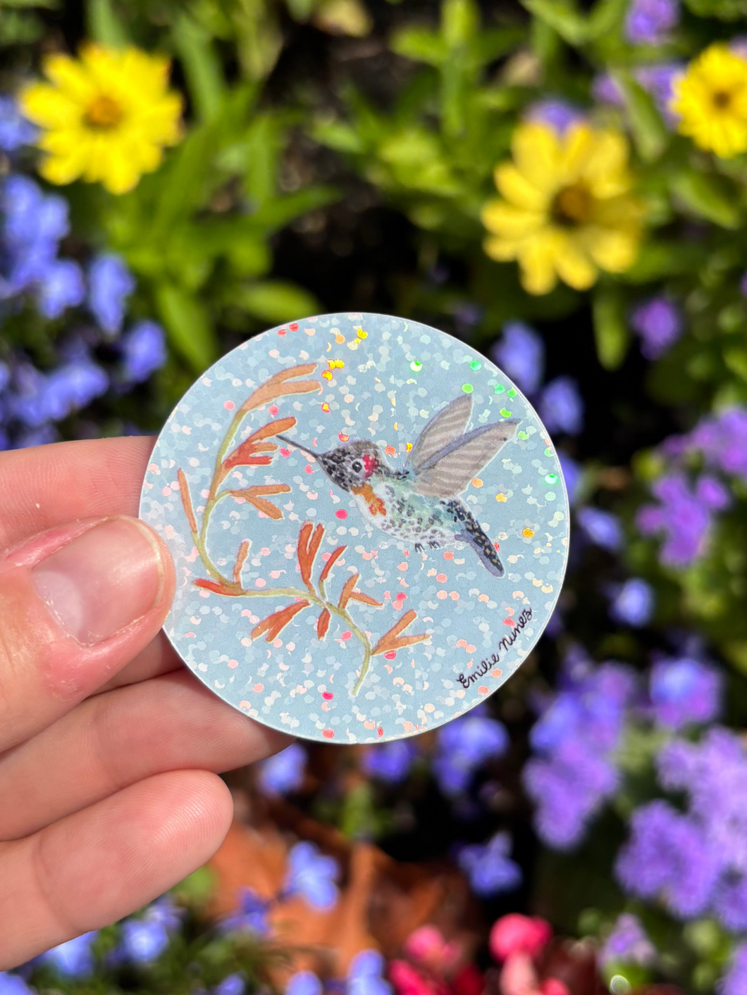 Bee Hummingbird Sticker-Wholesale
