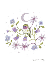 Load image into Gallery viewer, Amethyst Woodstar Hummingbird Art Print
