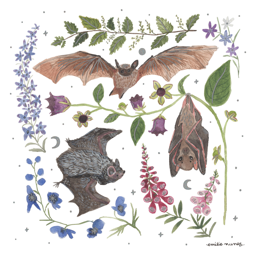 Bats Art Print