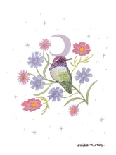Load image into Gallery viewer, Costas Hummingbird Art Print
