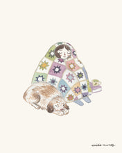 Load image into Gallery viewer, Cozy Quilt Gal Art Print
