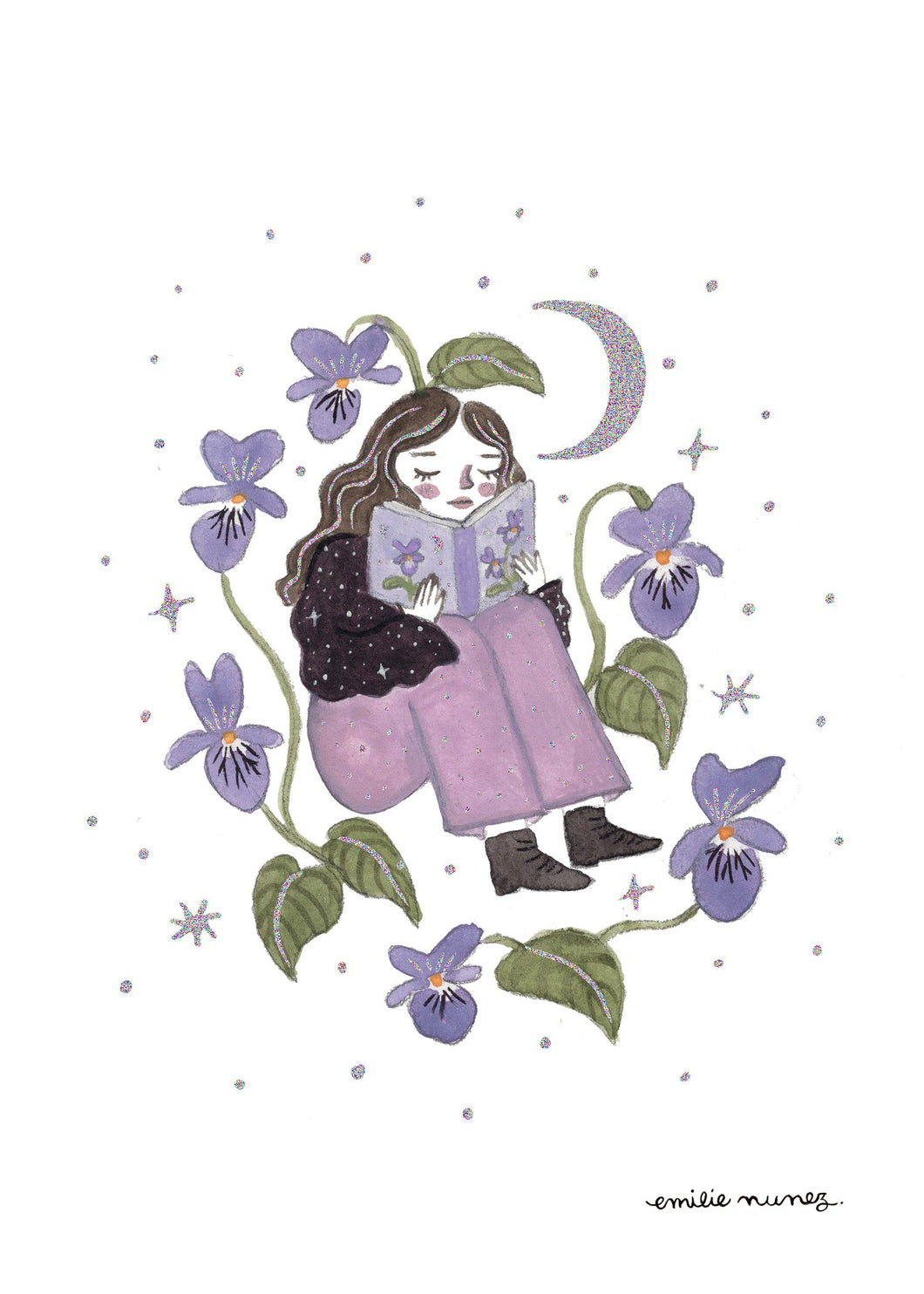 Fleur & Violets Art Print - Wholesale