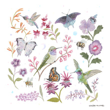 Load image into Gallery viewer, Pollinators Art Print with Iridescent Foil
