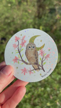 Load and play video in Gallery viewer, Barred Owl Sticker
