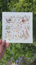 Load and play video in Gallery viewer, Ducks Art Print

