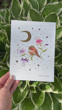 Load and play video in Gallery viewer, Rufous Hummingbird Art Print
