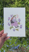 Load and play video in Gallery viewer, Fleur &amp; Violets Art Print
