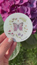 Load and play video in Gallery viewer, Mother of Pearl Butterfly Sticker
