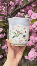 Load and play video in Gallery viewer, Anna’s Hummingbird Blossom Vessel Periwinkle
