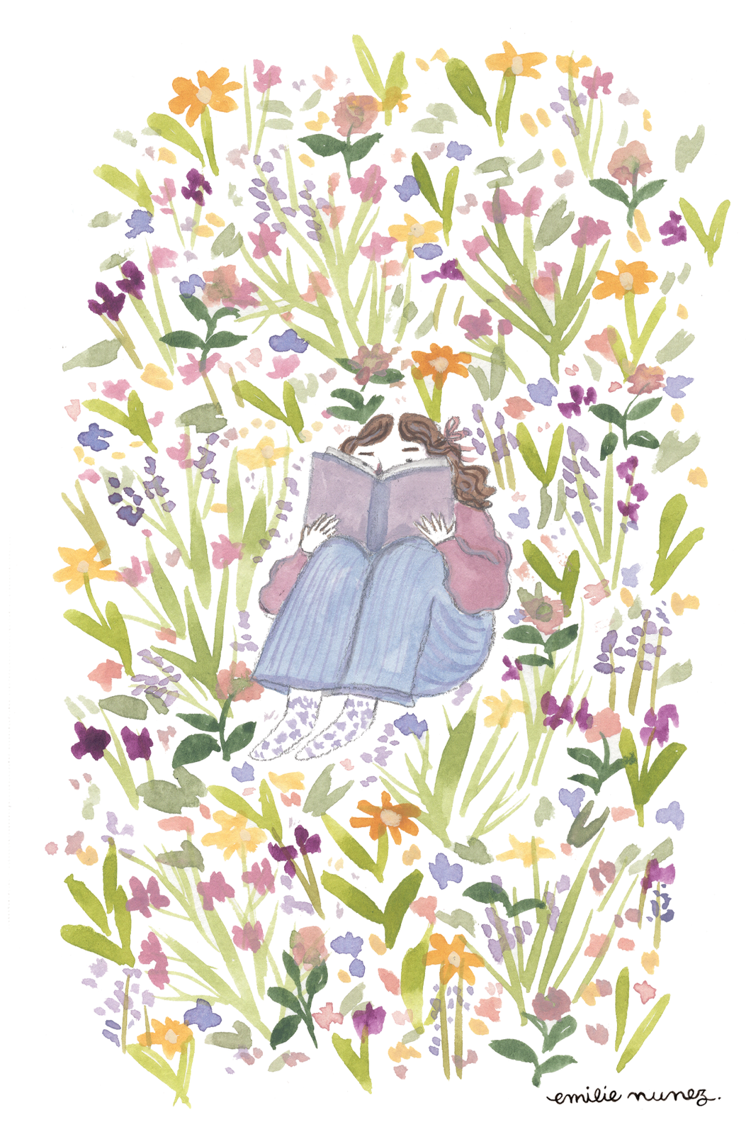Reading Gal Postcard-Wholesale
