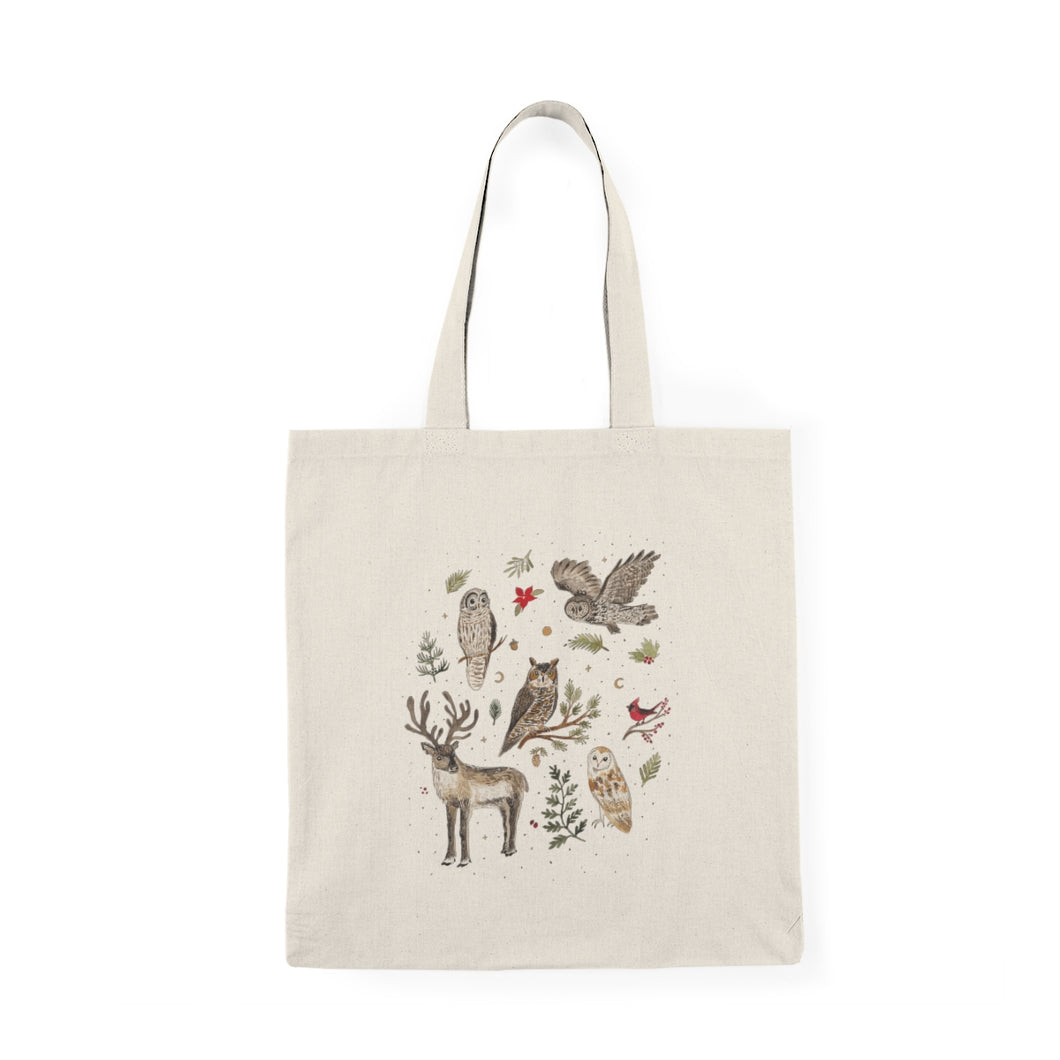 Owl & Reindeer Tote Bag