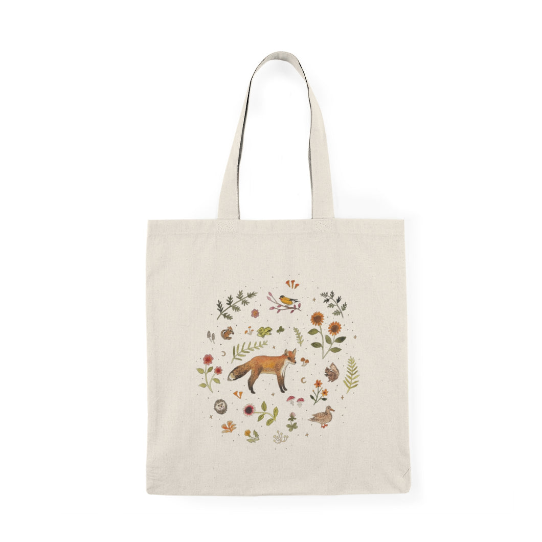 Fox Garden Tote Bag